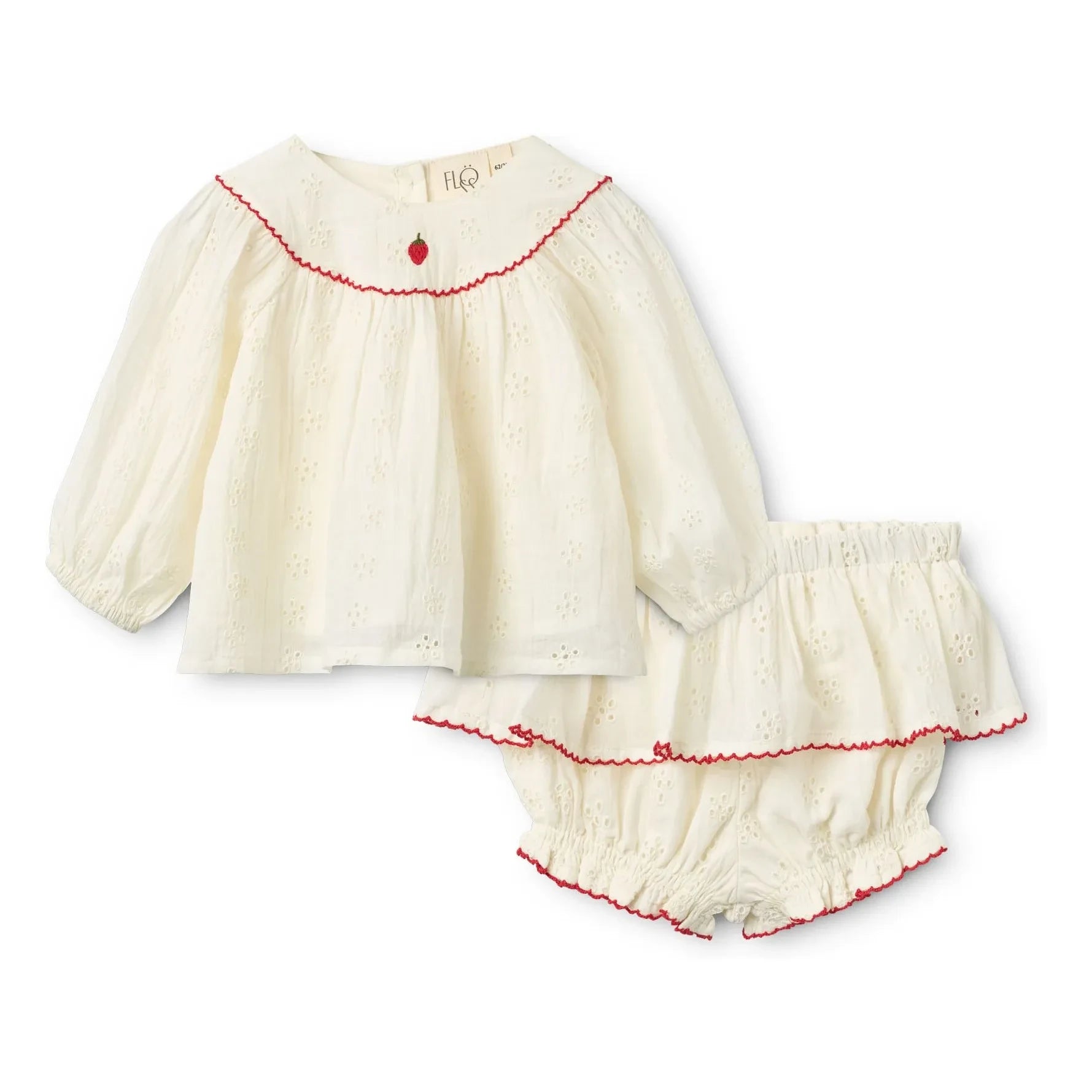 Flöss - Conjunto de blusa y pantalón corto Claire | Crudo