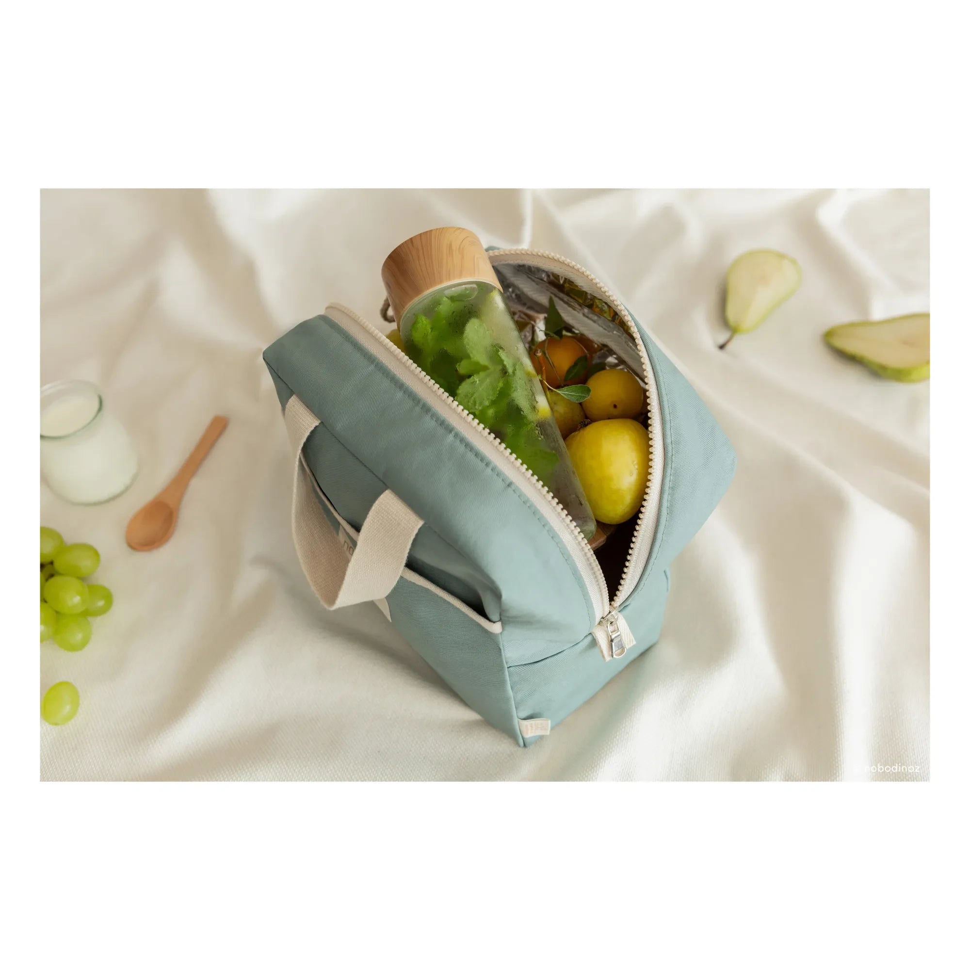 Nobodinoz - Bolsa Isotérmica para Almuerzo Sunshine | Verde Edén