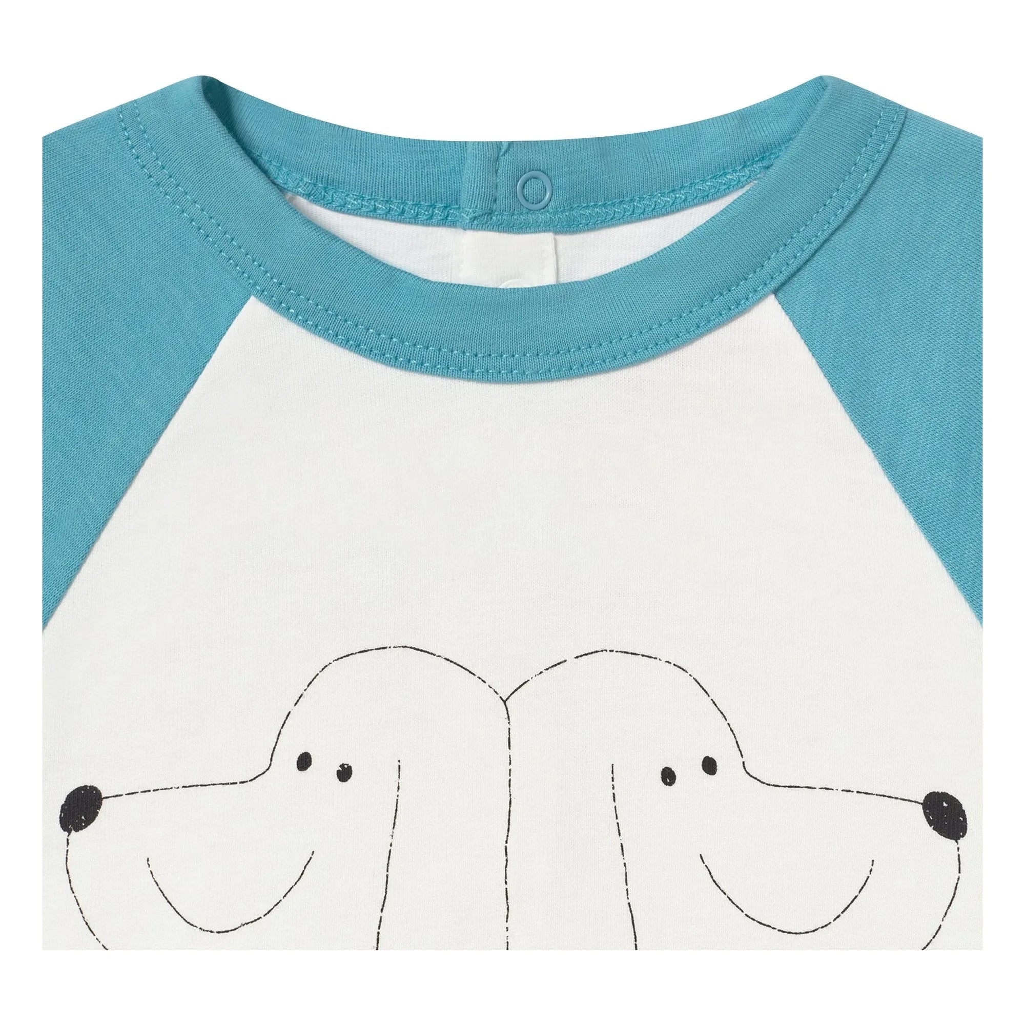 Tinycottons - Camiseta de algodón orgánico Tiny & Tiny Dogs | Blanco