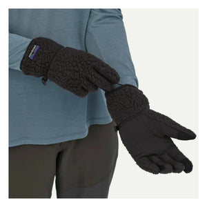 Patagonia - Guantes Retro Pile de fibra reciclada | Negro