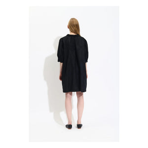 BELLEPIECE - Vestido Raffael de Popelín de Algodón | Negro
