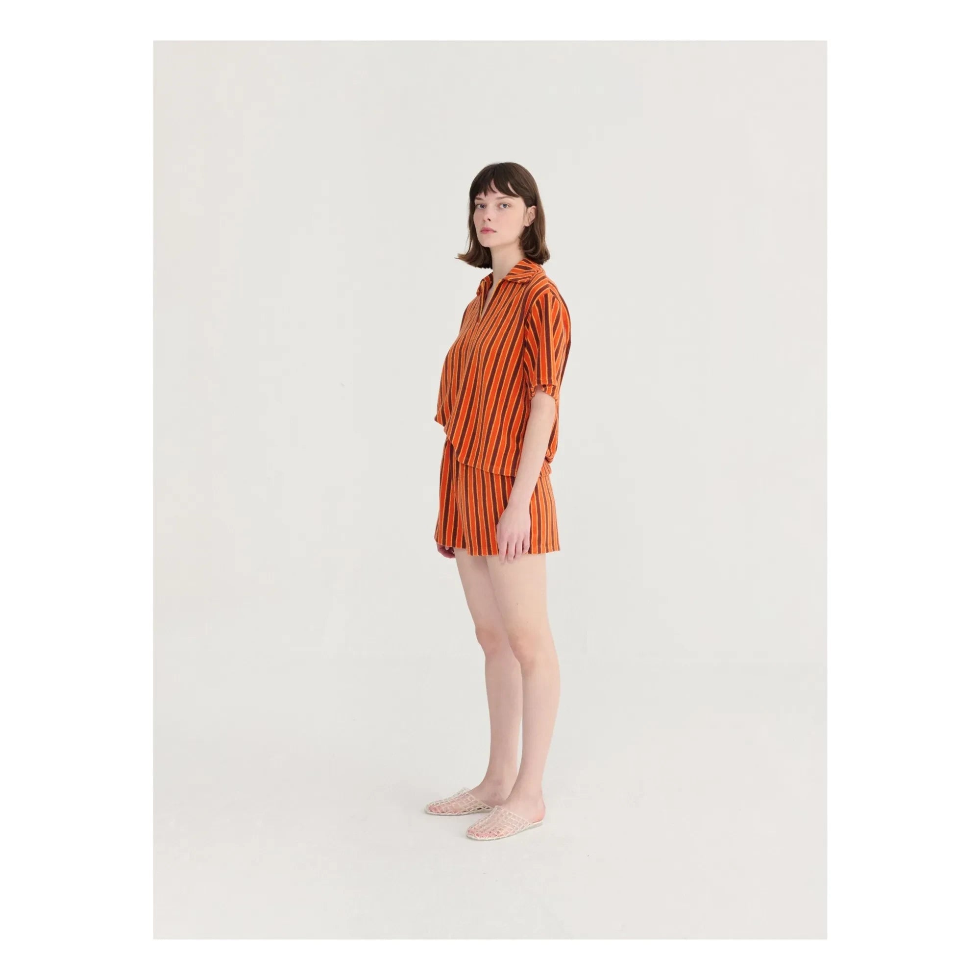 Bobo Choses - Shorts cortos de felpa | Camel