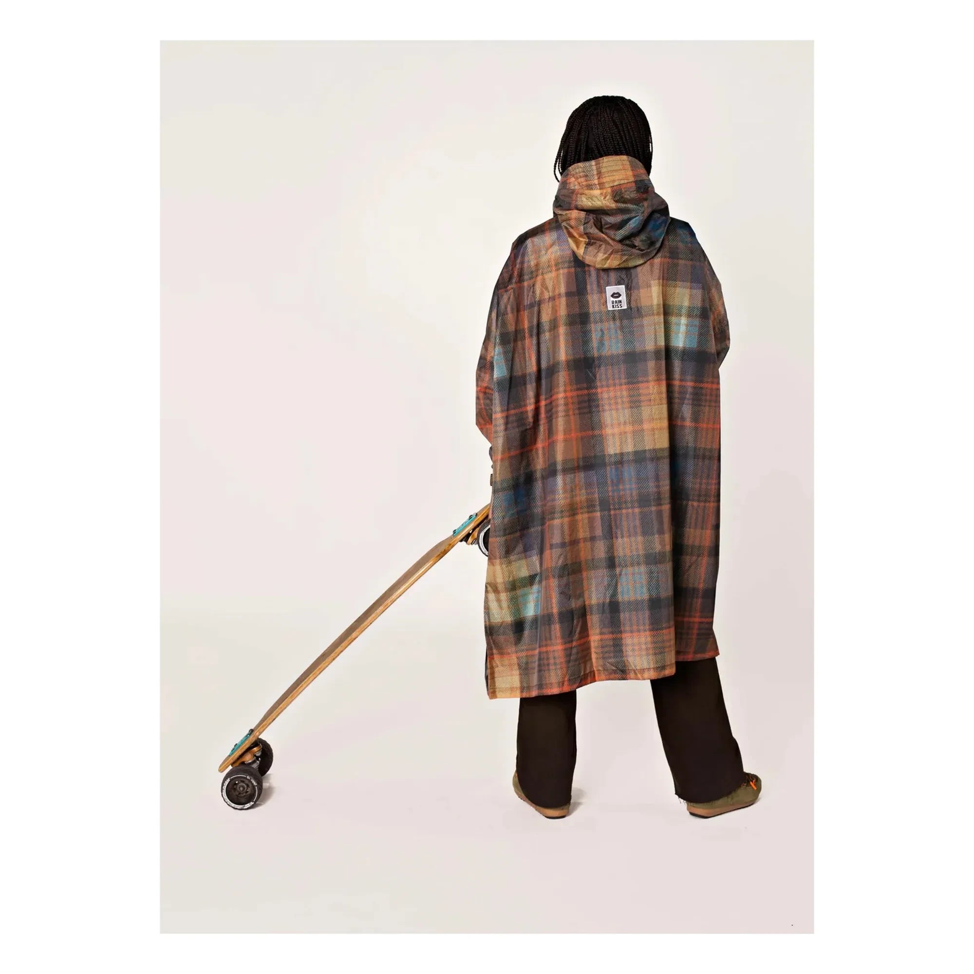 Rainkiss - Capa de lluvia Tartan - Colección mujer | Naranja