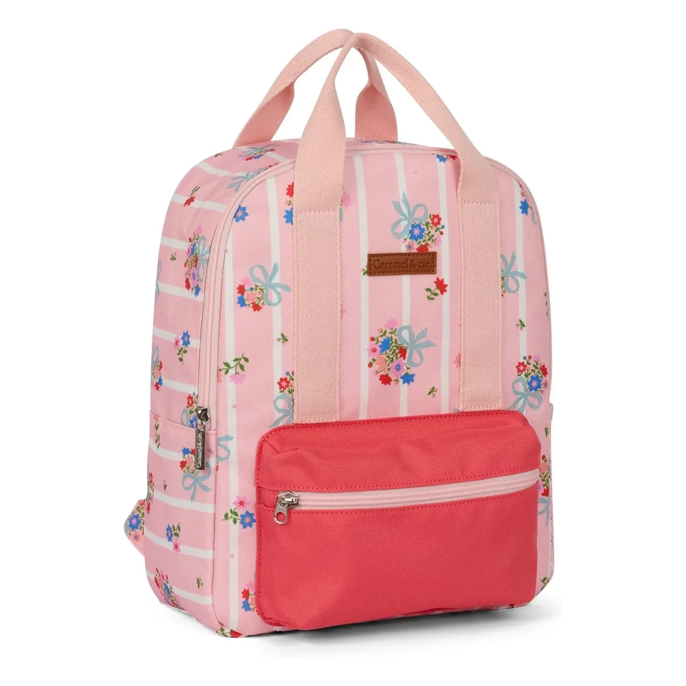 Caramel & Cie - Coral Renkli Blossom Küçük Sırt Çantası