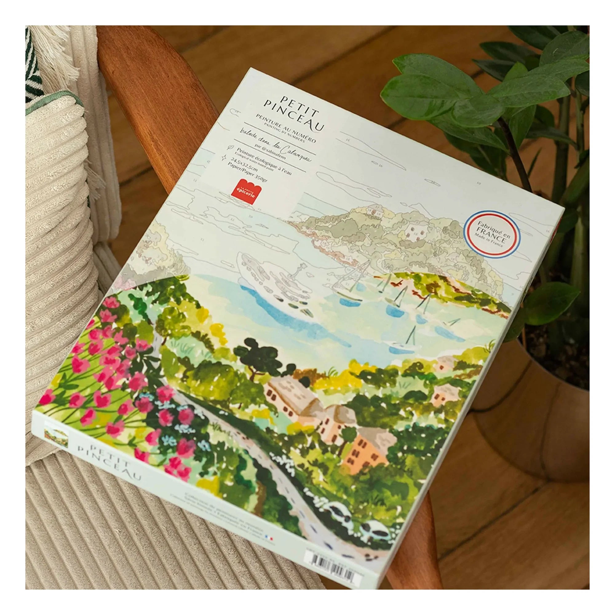 La Petite Épicerie - Kit de pintura por números - Balade dans les Calanques by Sabina Fenn