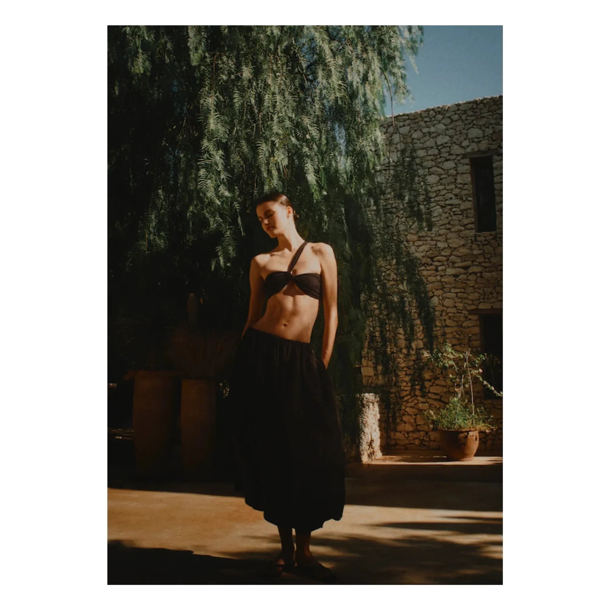 Vanessa Sposi - Falda Popelín | Negro