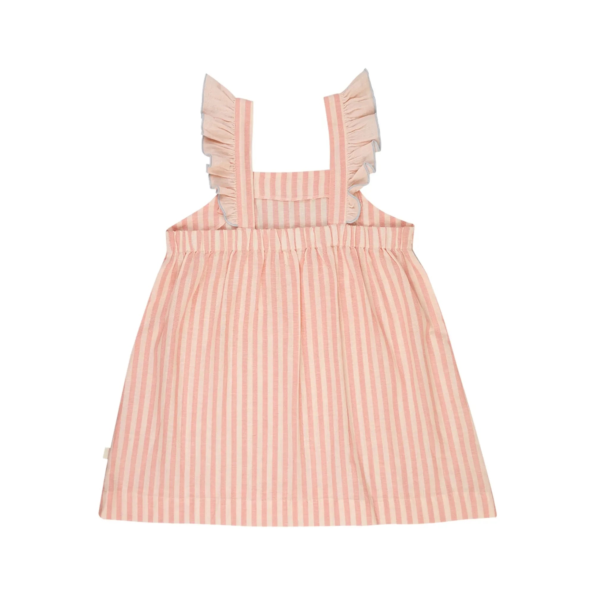 Lilinoa - Vestido Eve de rayas con volantes | Blush