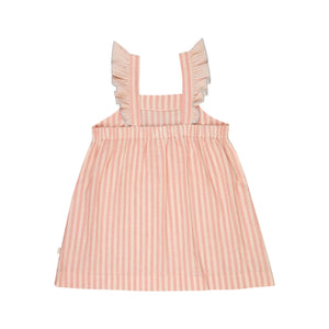 Lilinoa - Vestido Eve de rayas con volantes | Blush