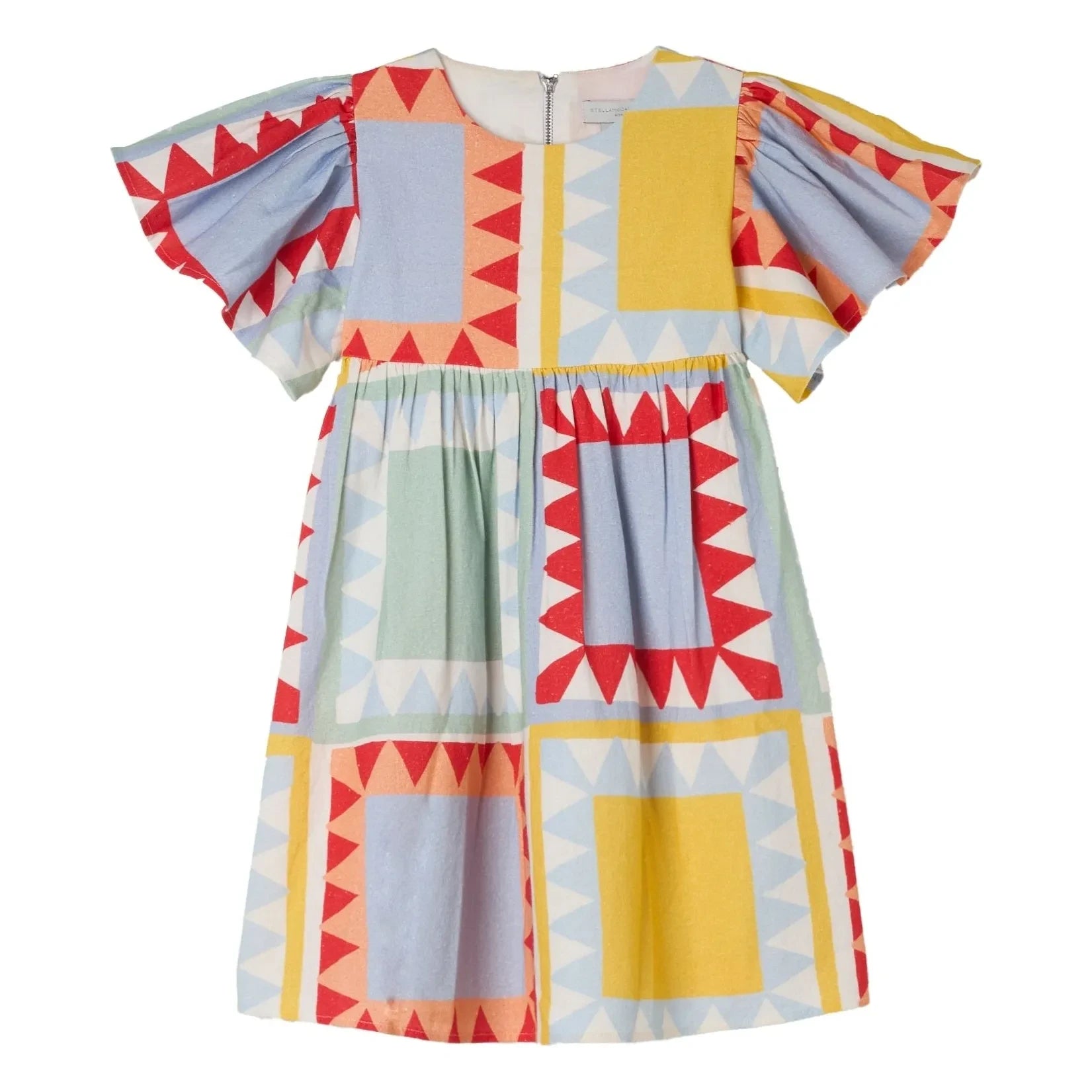 Stella McCartney Kids - Vestido geométrico | Azul claro