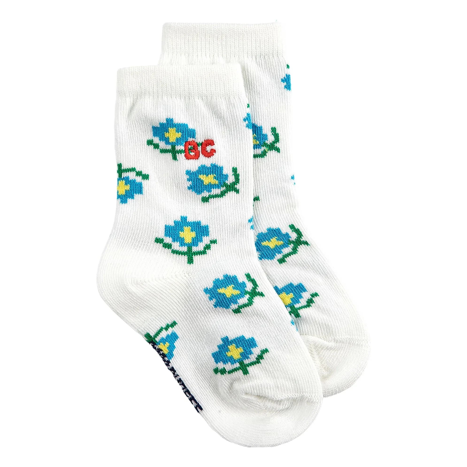 Bobo Choses - Set de 2 pares de calcetines con flores de algodón orgánico | Rosa