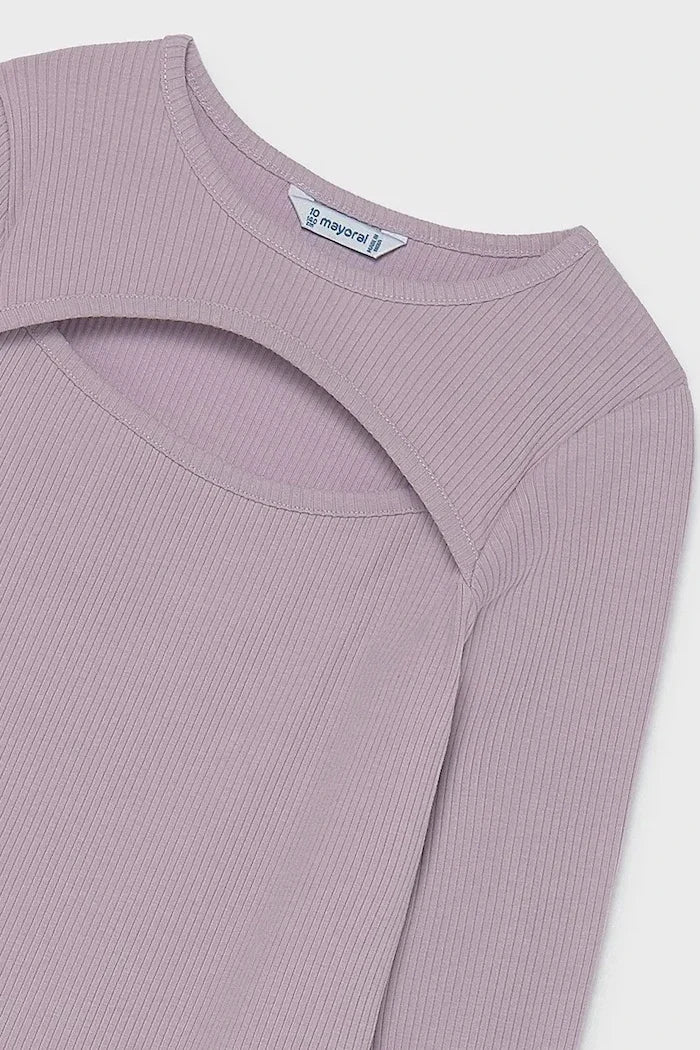 Blusa Mayoral de manga larga de algodón y elastano para niños