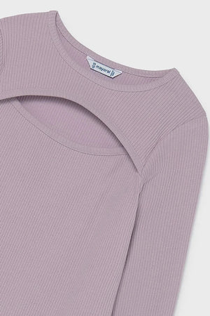 Blusa Mayoral de manga larga de algodón y elastano para niños