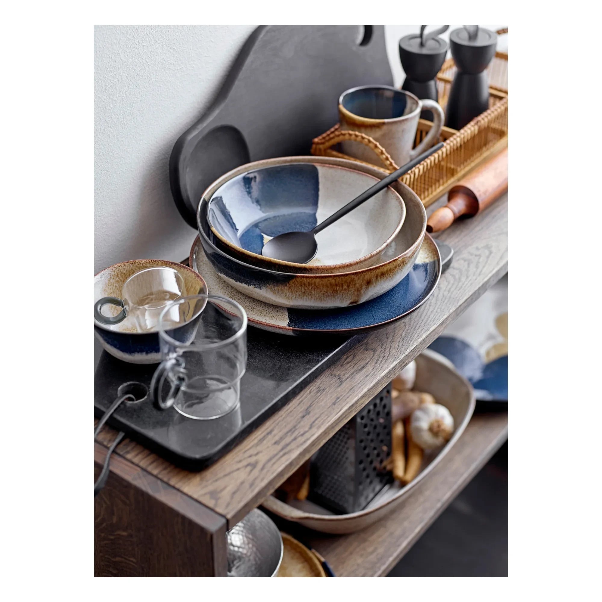 Bloomingville - Taza de cerámica Jules | Gris claro