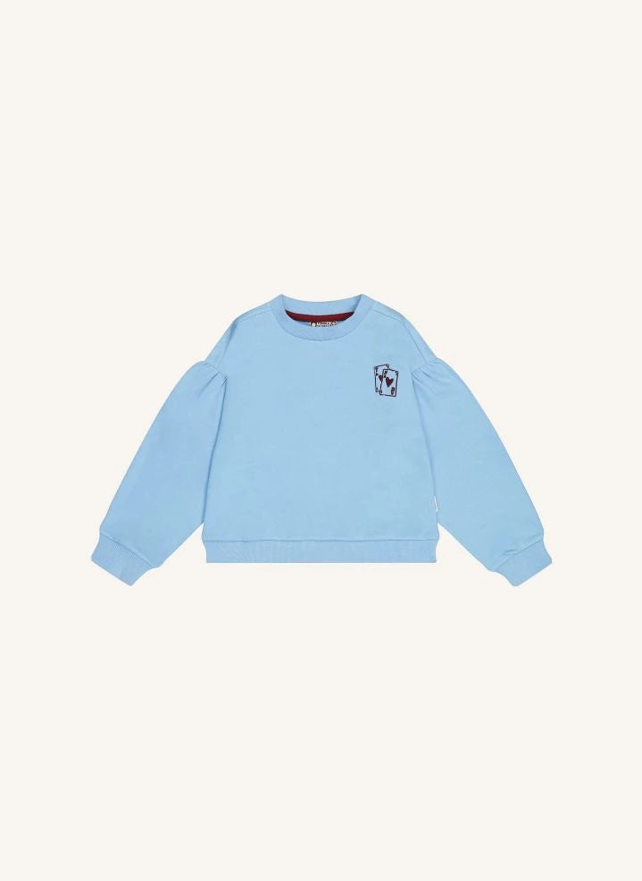 Tumble N'Dry - Sudadera de algodón orgánico Macy | Azul claro