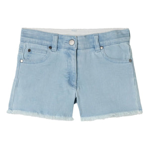 Stella McCartney Kids - Pantalones cortos vaqueros de algodón orgánico | Azul claro
