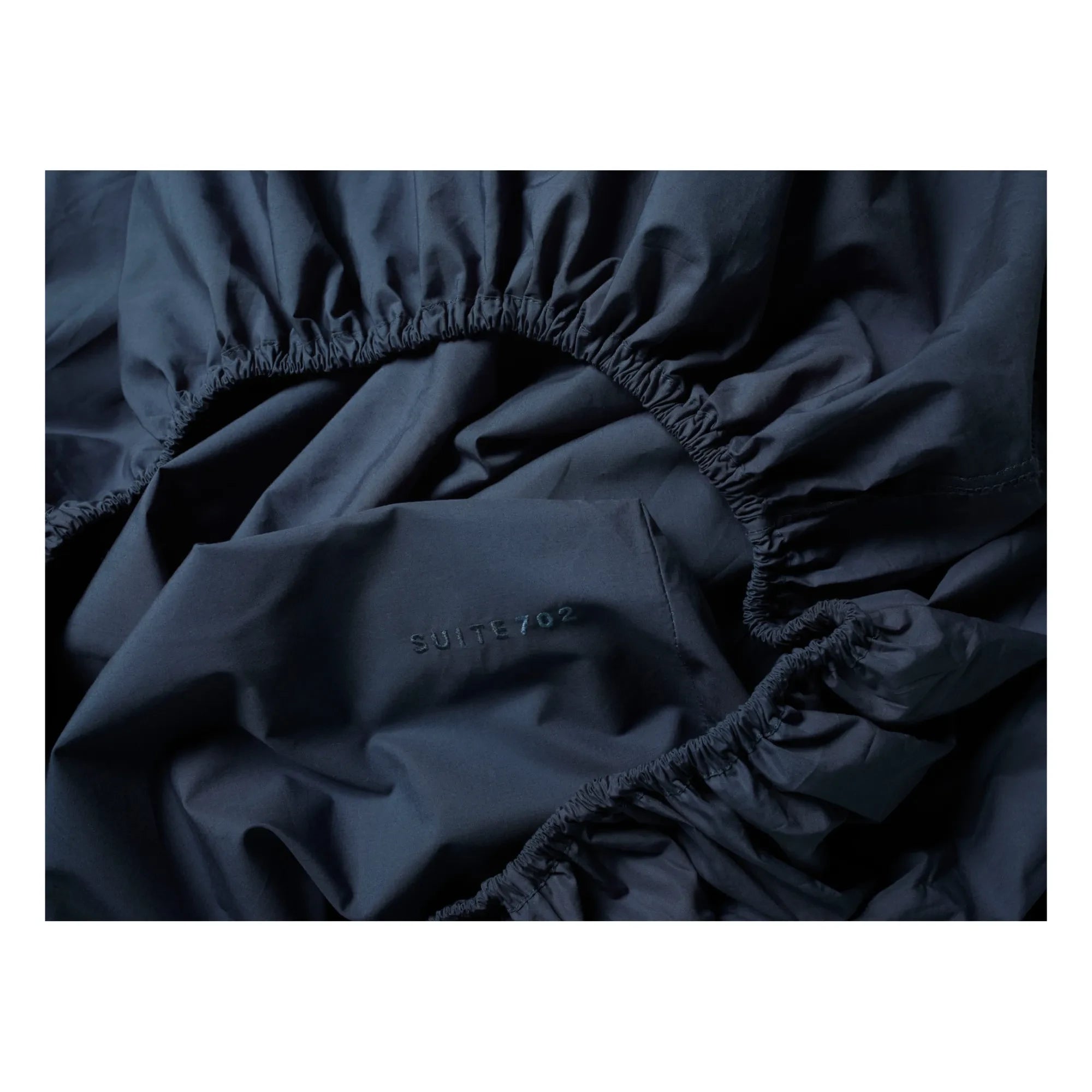 Suite 702 - Sábana de percal orgánico | Azul marino