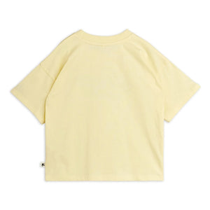 Mini Rodini - Camiseta La luna y tú después de ti Algodón orgánico | Amarillo