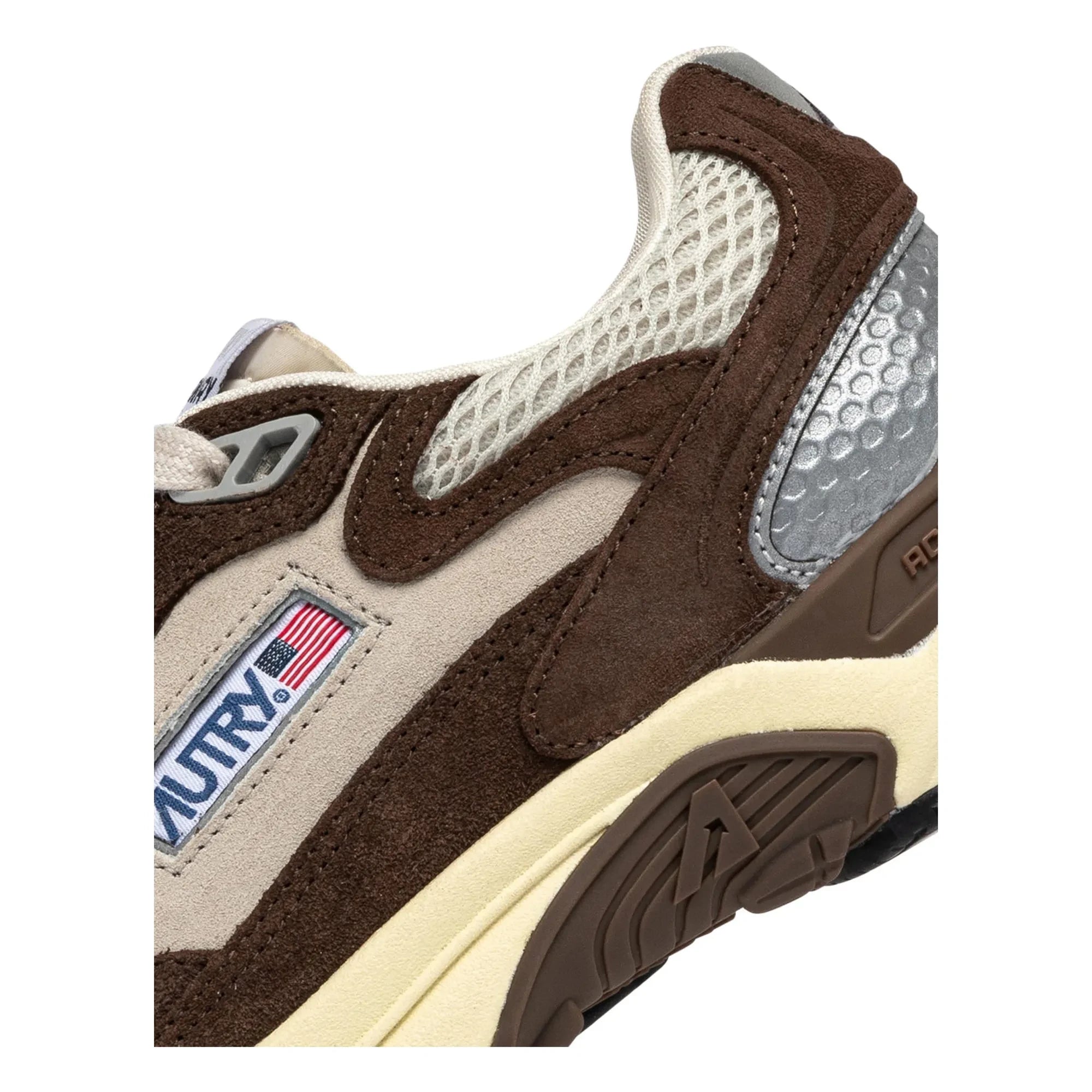 Autry - Zapatillas deportivas bajas de dos tonos Hyperway de ante | Marrón