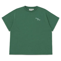 Main Story - Camiseta de Algodón Orgánico Pesado | Verde cromo