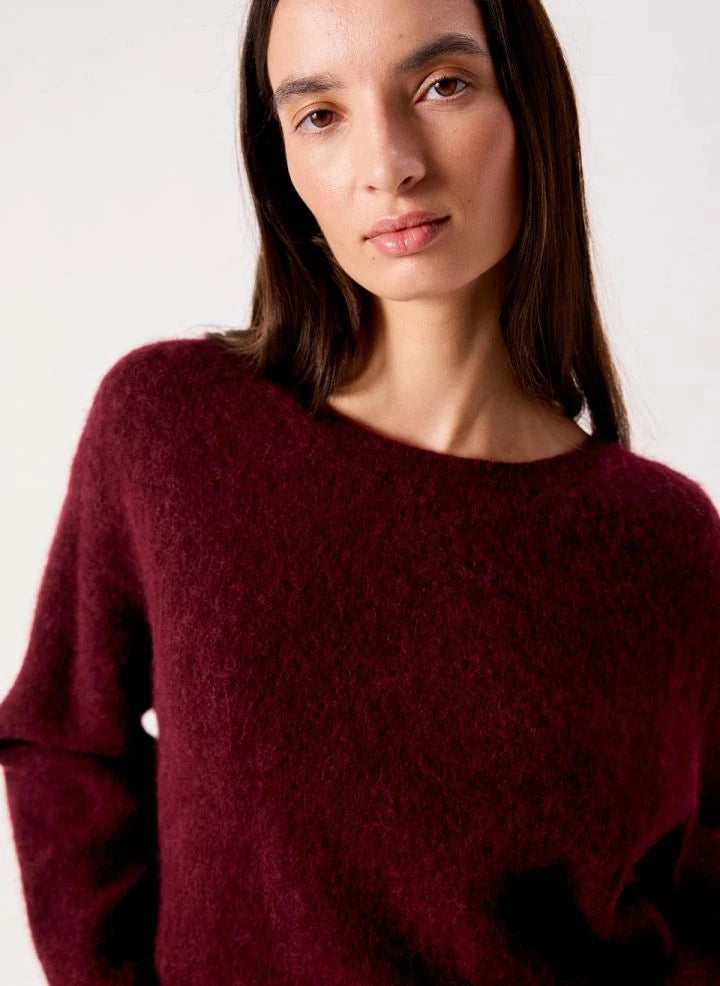 American Vintage - Vitow Alpaka Kazak | Garnet