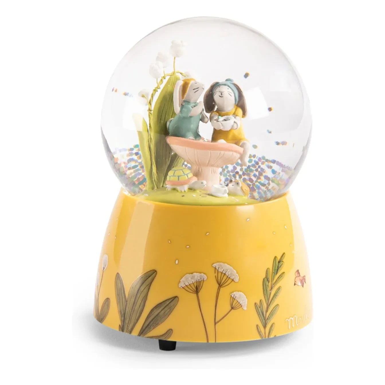Moulin Roty - Globo de nieve musical - Trois petits lapins