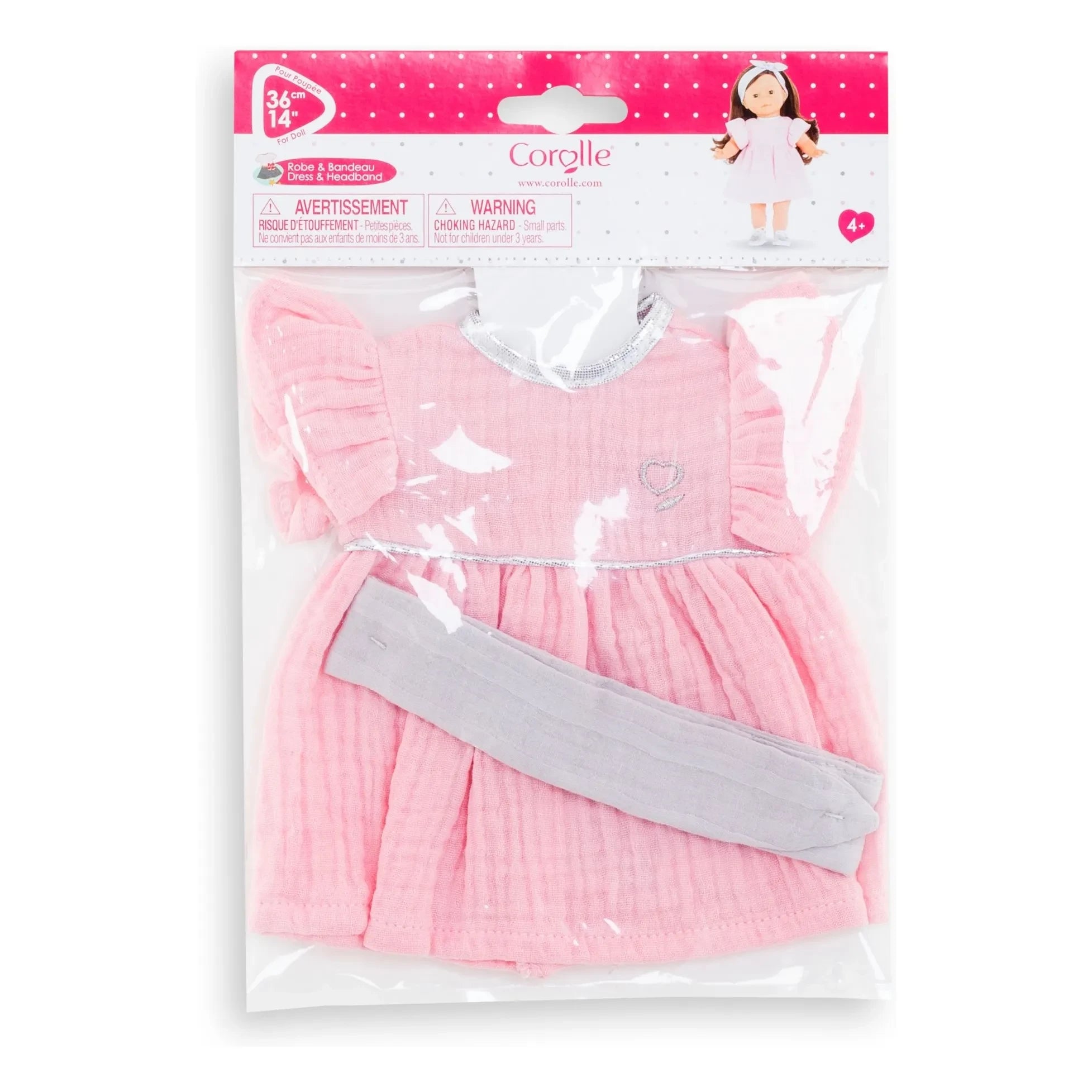 Corolle - Mi Corolle - Set de vestido y diadema | Rosa