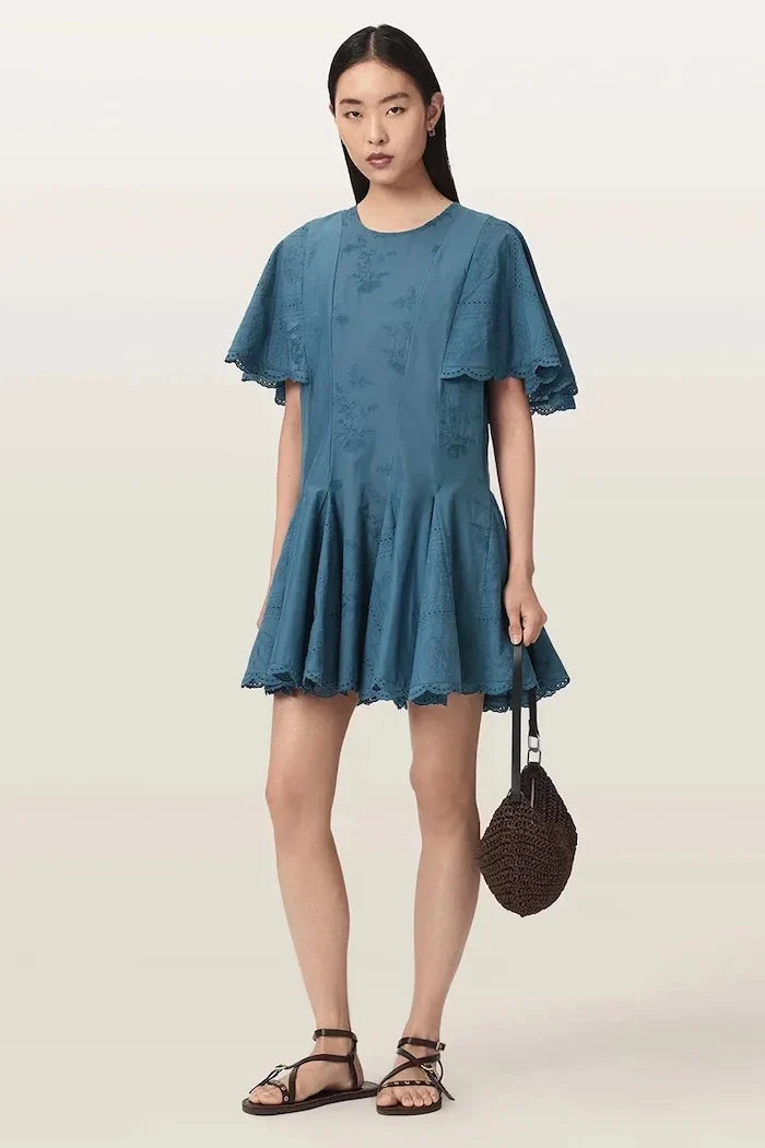 AllSaints vestido de algodón CORLA