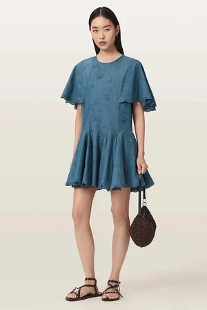 AllSaints vestido de algodón CORLA