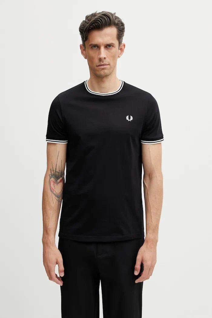 Camiseta de algodón para hombre Fred Perry