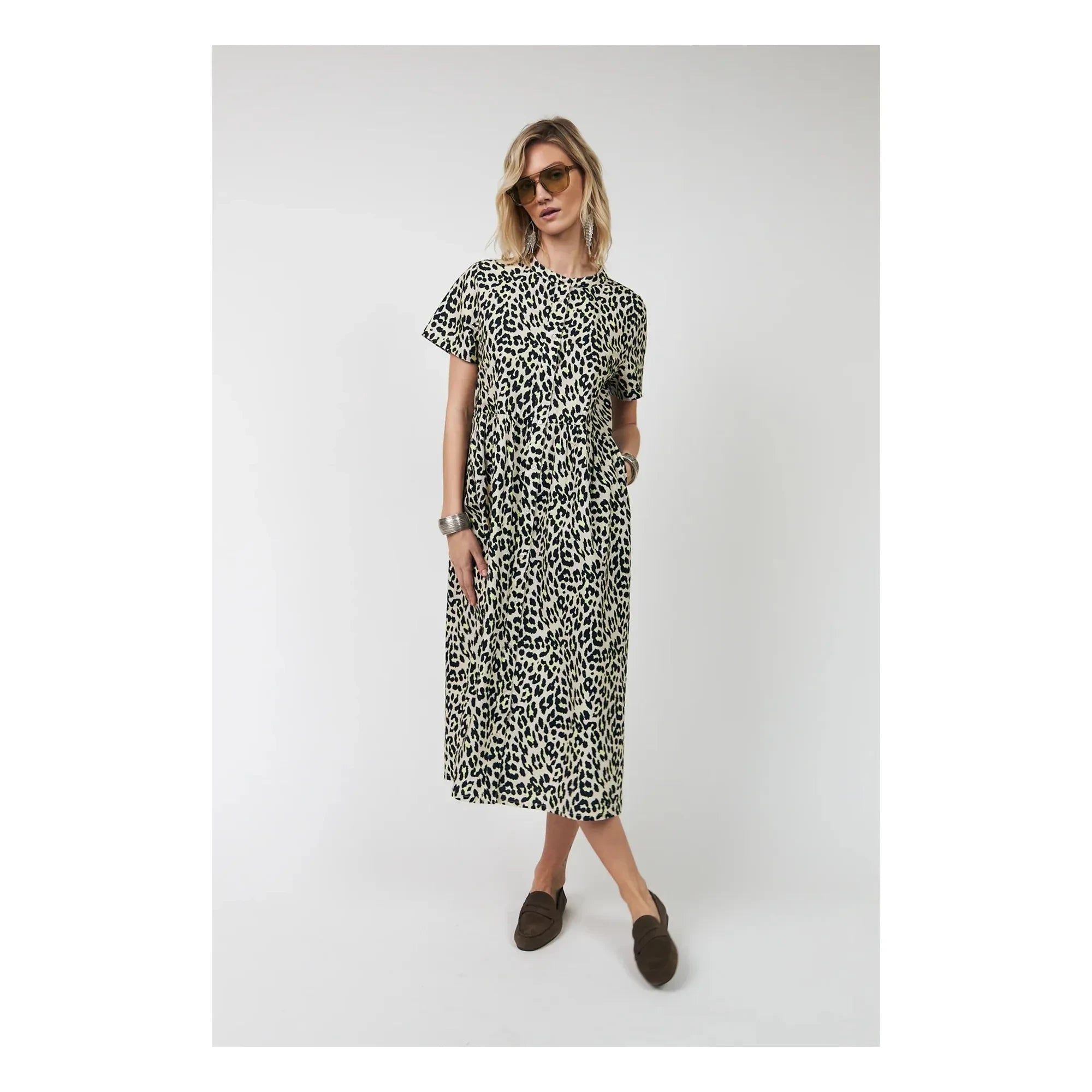 Lollys Laundry - Vestido de algodón Aliya | Beige