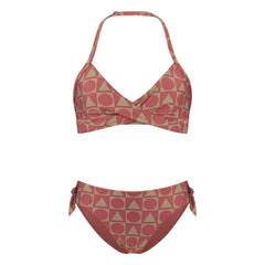 Beachlife - Bañador de 2 piezas con estampado gráfico, fibras recicladas | Granate