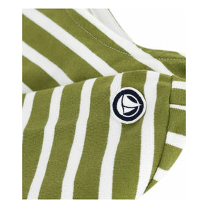 Petit Bateau - Camiseta de manga larga estilo marinero de algodón orgánico | Verde