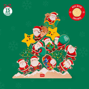 Legami - Juego de Madera Apilable - Juego de Equilibrio Ho Ho Ho