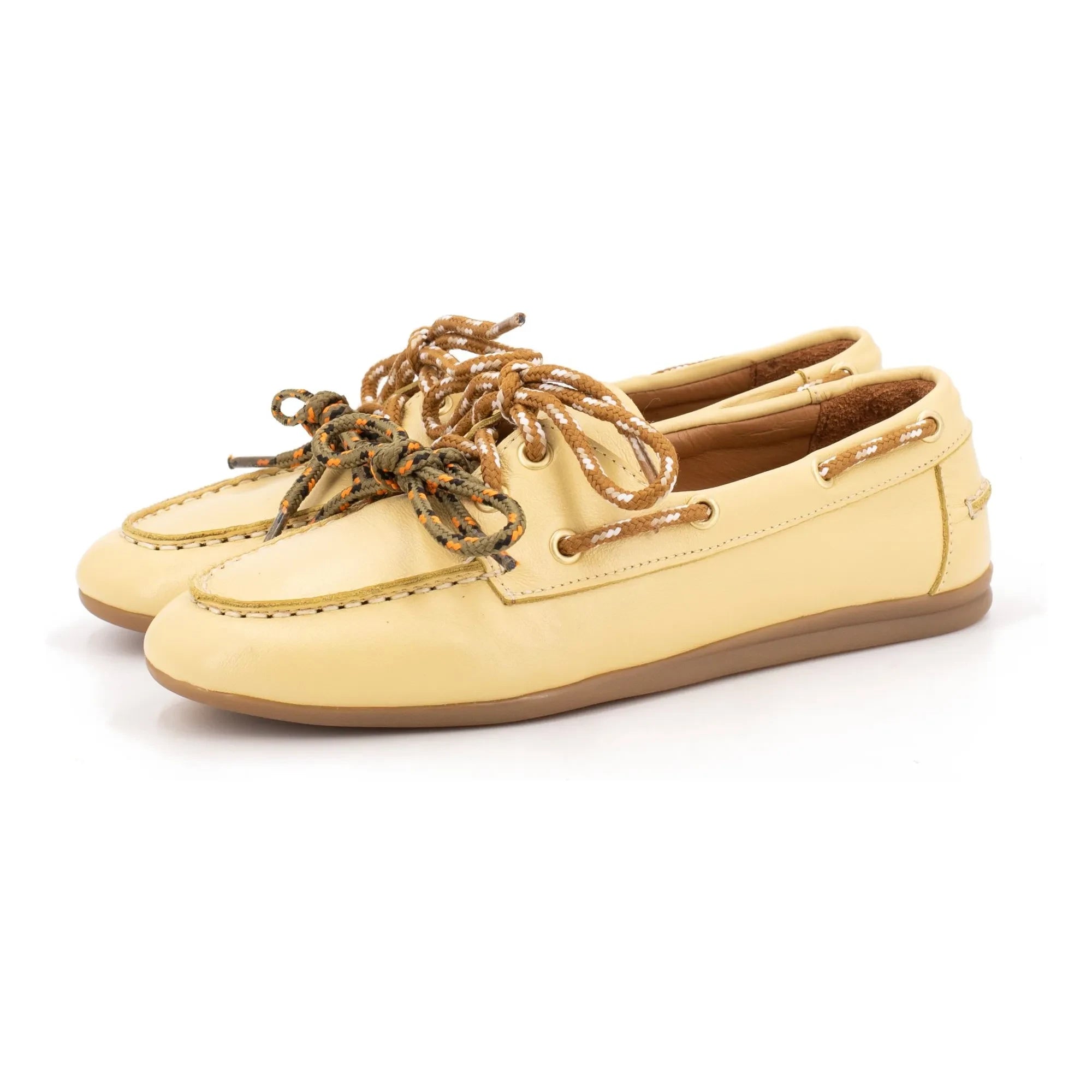 Toral - Zapatos náuticos de piel Kimana | Amarillo