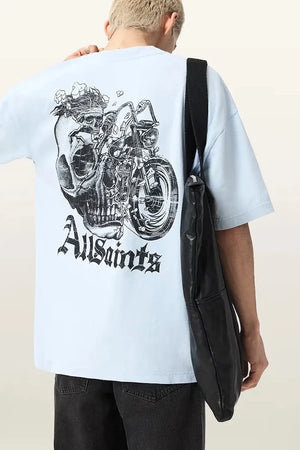 Camiseta de algodón AllSaints PANHEAD