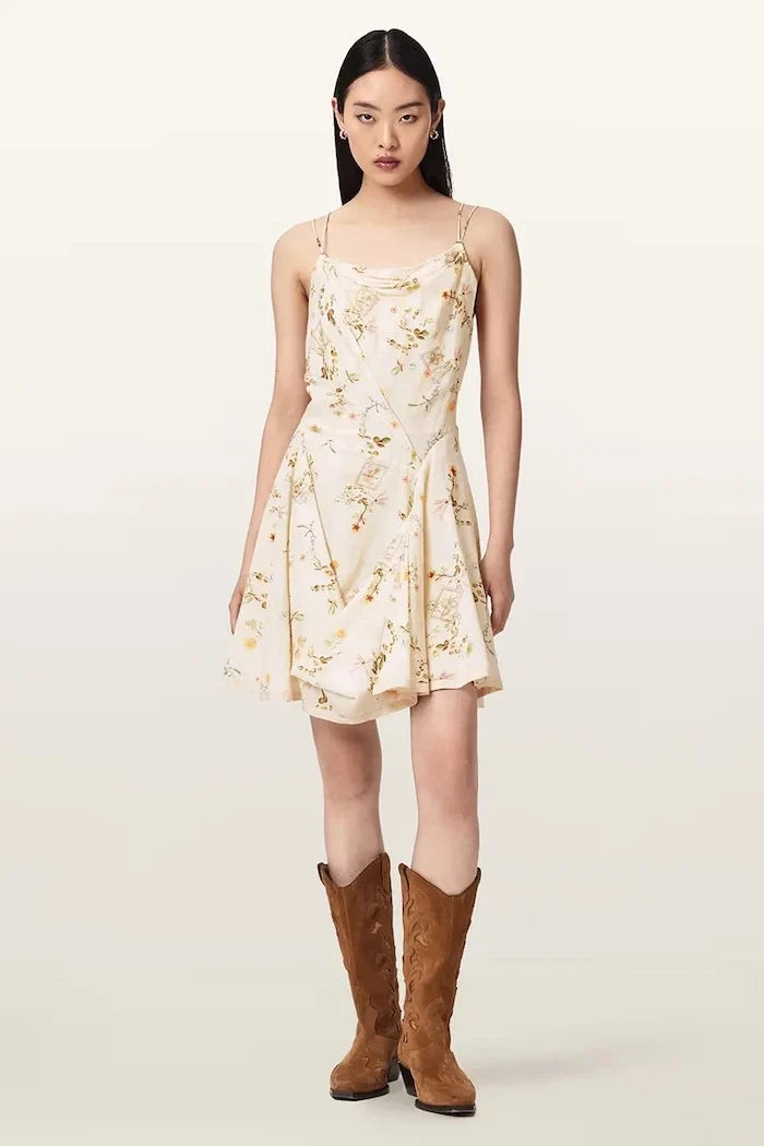Vestido de verano de viscosa AllSaints CLAIRE