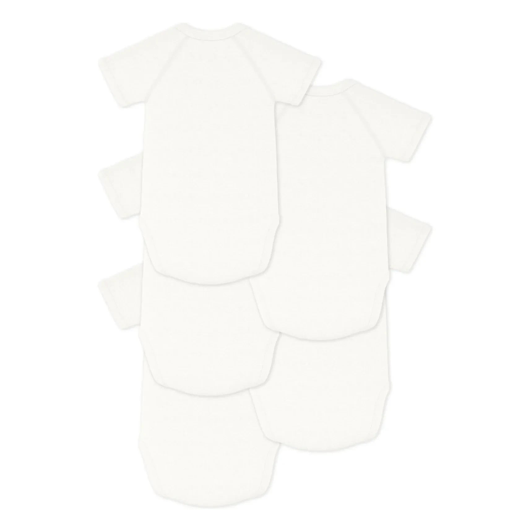 Petit Bateau - Conjunto de 5 bodys de algodón orgánico Mon Ange | Crudo