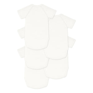 Petit Bateau - Conjunto de 5 bodys de algodón orgánico Mon Ange | Crudo