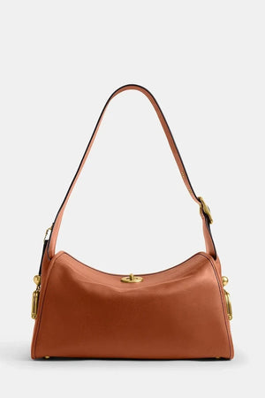 Bolso Hobo de cuero para mujer Coach Turnlock Haversack