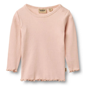 Trigo - Camiseta de algodón orgánico Ida | Rosa pálido