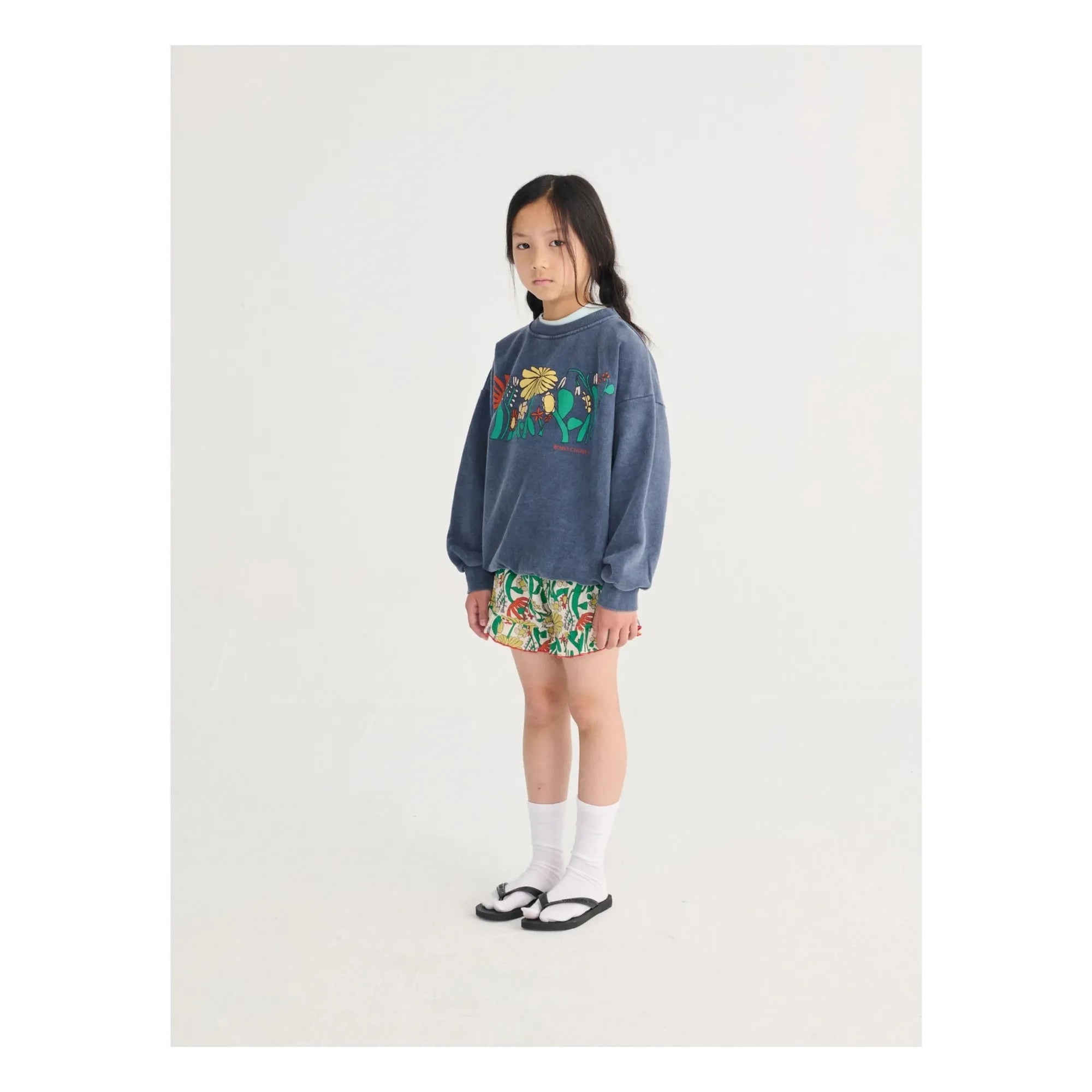 Bobo Choses - Shorts de algodón orgánico con volantes | Blanco