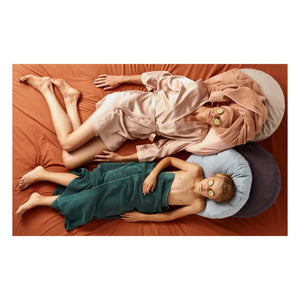 Suite 702 - Cojín Redondo de Percale de Algodón Orgánico | Rosa Empolvado