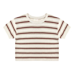 Rylee + Cru - Camiseta de malla crop top | Piedra