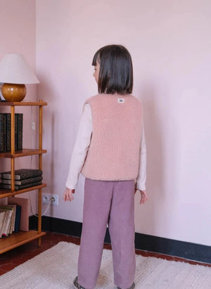 Studio Bohème - Camiseta de Manga Larga de Algodón Orgánico con Cuello Fruncido | Vainilla