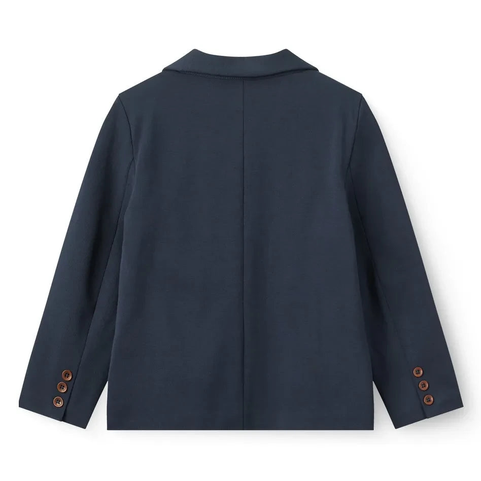 Copenhagen Colors - Blazer elástico de algodón orgánico | Azul marino
