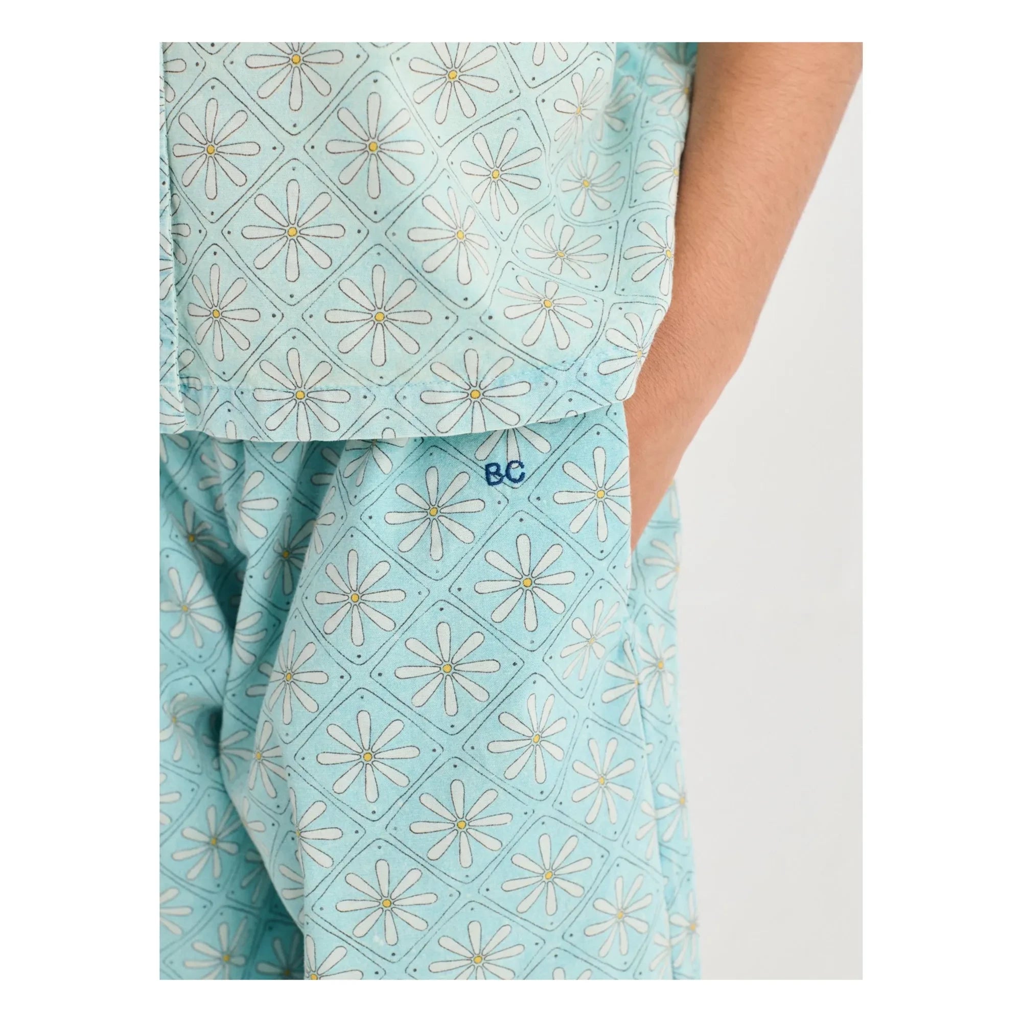 Bobo Choses - Falda-short de algodón orgánico Daisy | Azul claro