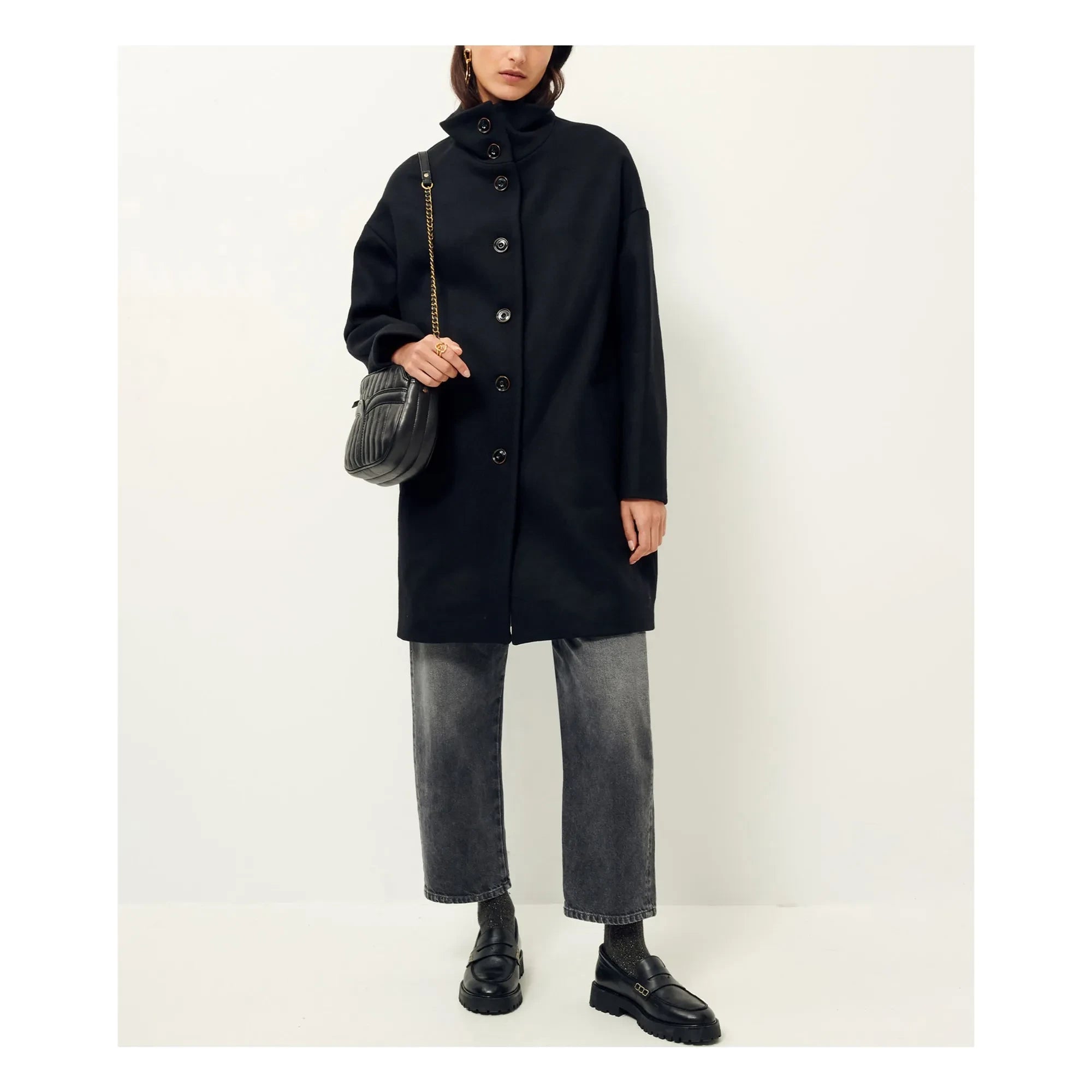 Sessùn - Bolso de Piel Divino | Negro