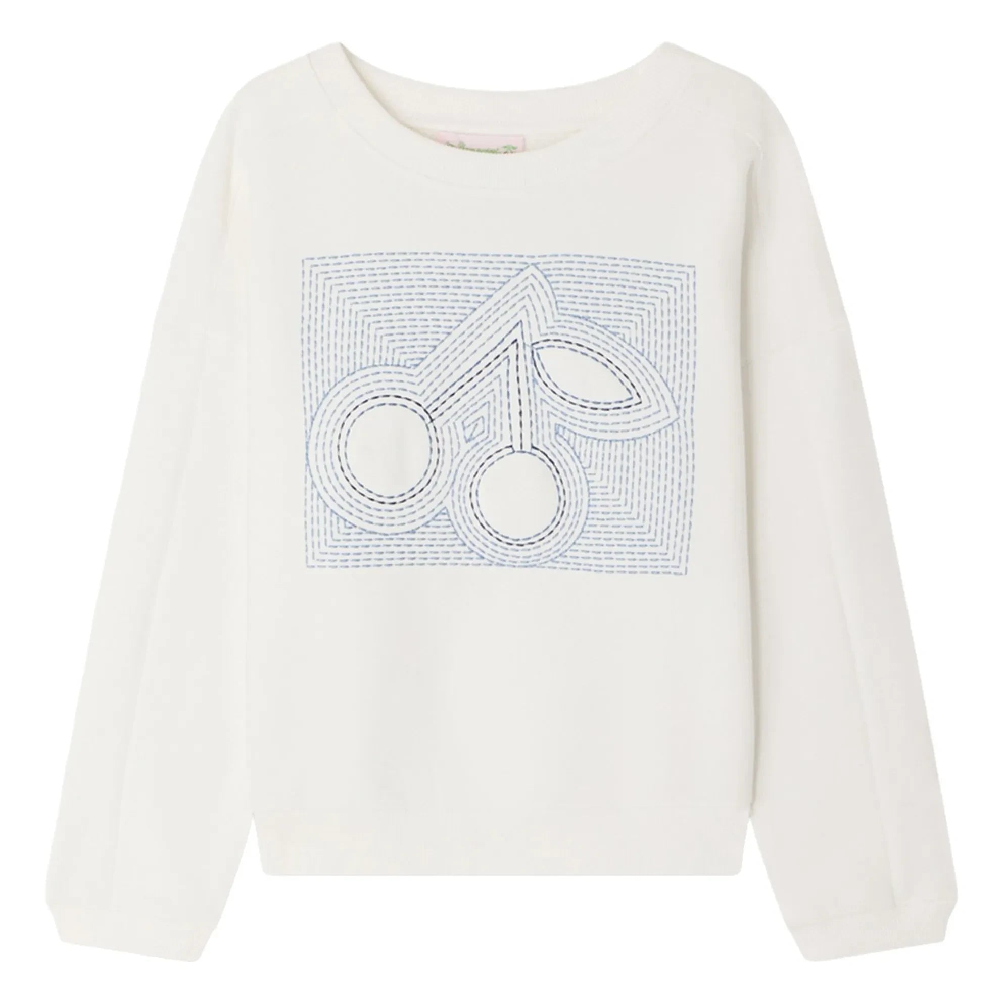 Bonpoint - Sudadera de algodón orgánico Gena Cherry | Blanco