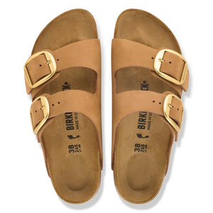 BIRKENSTOCK - Arizona Big Buckle Nubuk Sandalet | Camel