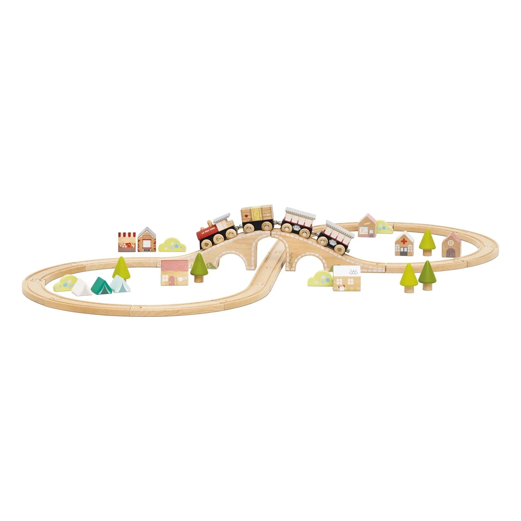 Le Toy Van - Açık Ahşap Tren Seti